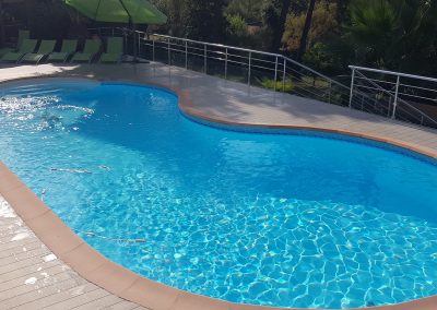 Aluminium Floors by Alu Floors Scandinavia around the pool