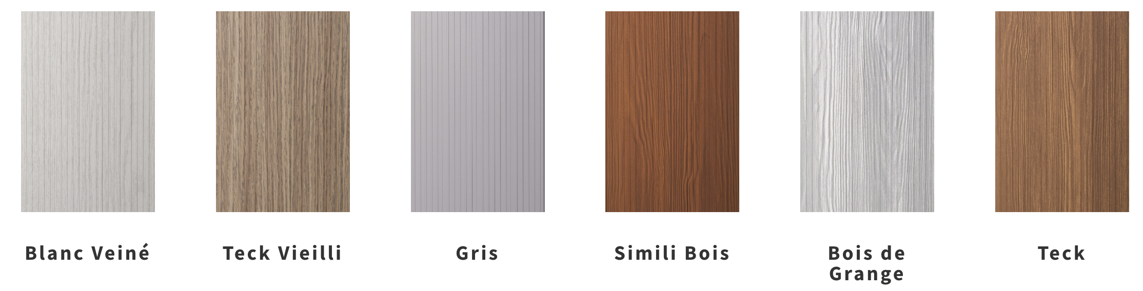 COULEURS DISPONIBLES EN STOCK