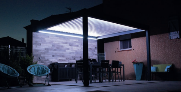 Pergola Bioclimatique AFM ouverture des lames Manuel