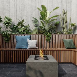 Table de foyer Chaser 38 Ecosmart Fire - Etanol ou Gas