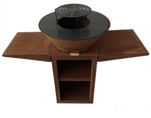 Barbecue avec plaque en acier corten EFP57CO Pure Line