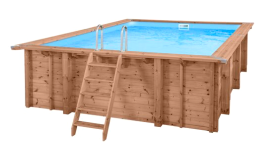 Piscine Hors Sol en Bois Sea Breeze 600 X 410 X 131 cm